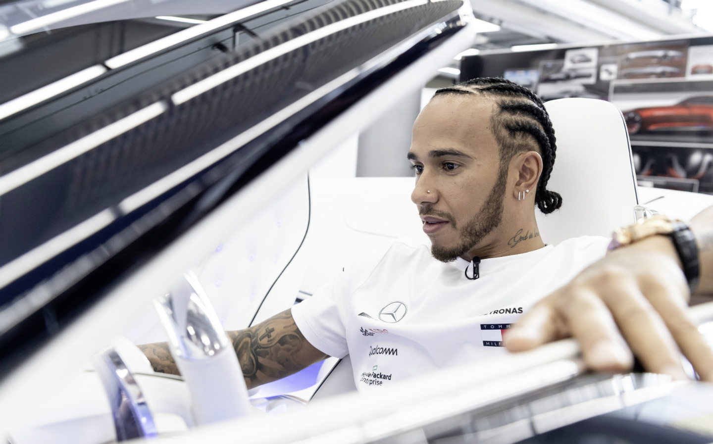 Lewis Hamilton Mercedes-Benz Convertible