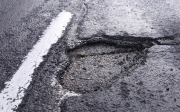 Pothole UK residential road