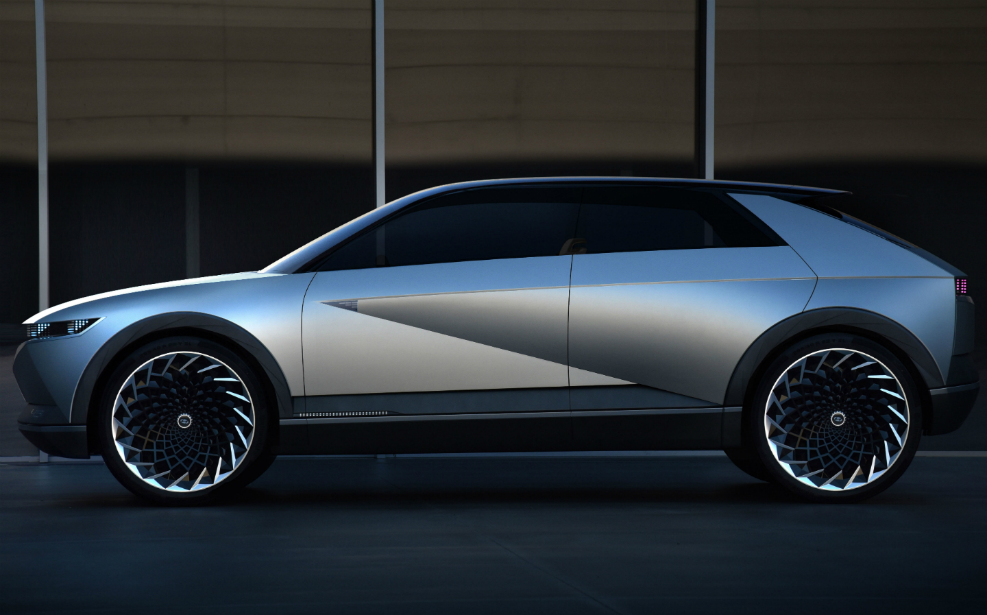 2019 Frankfurt Motor Show Unveils Hyundai 45 Concept Retro Electric Car