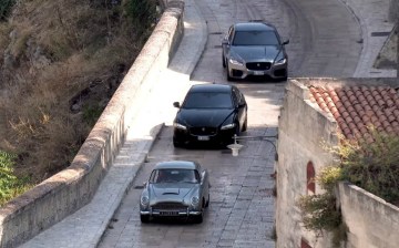 James Bond No Time to Die Mantera car chase filming Aston Martin DB5