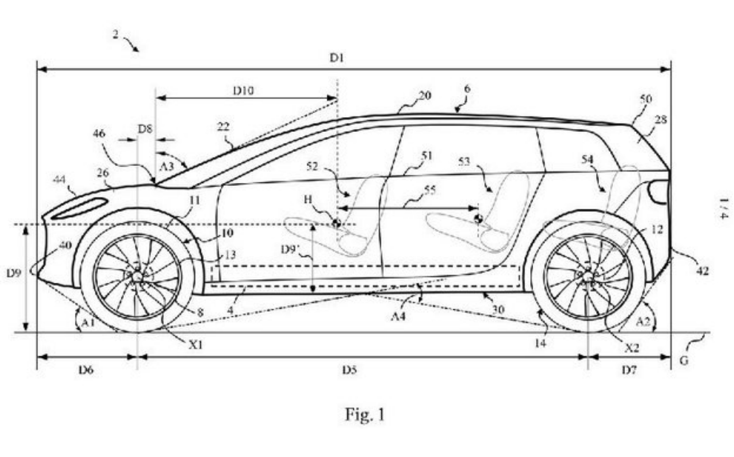 Dyson electric car patent image