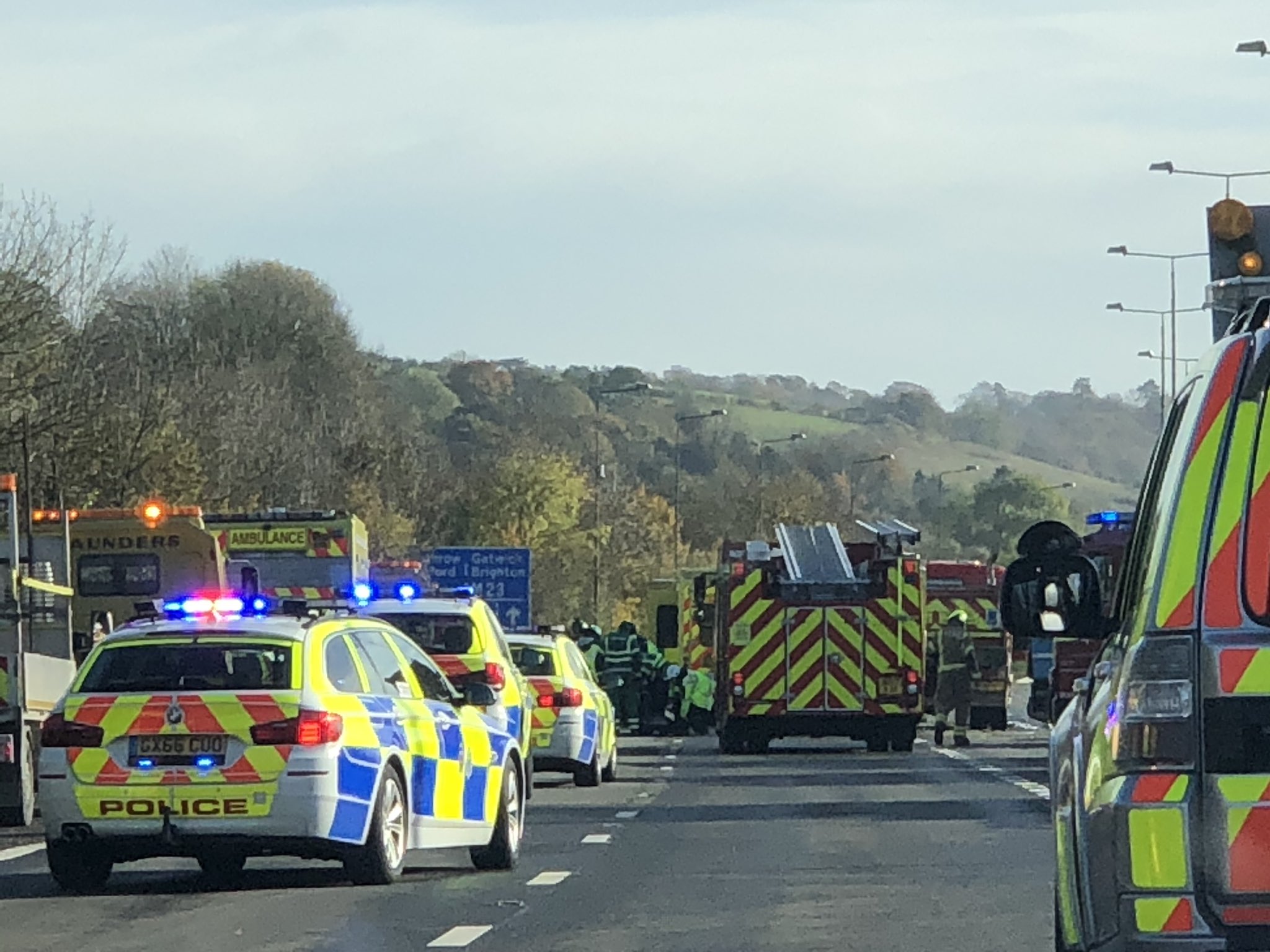 2019 London to Brighton Veteran Car Run fatal crash M23