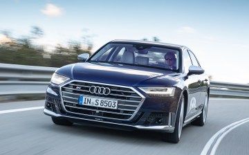 2020 Audi S8 review - front action shot