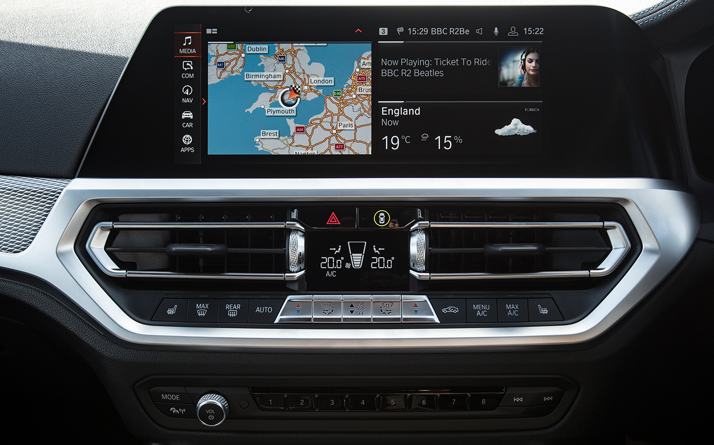 BMW 3-series infotainment no android auto