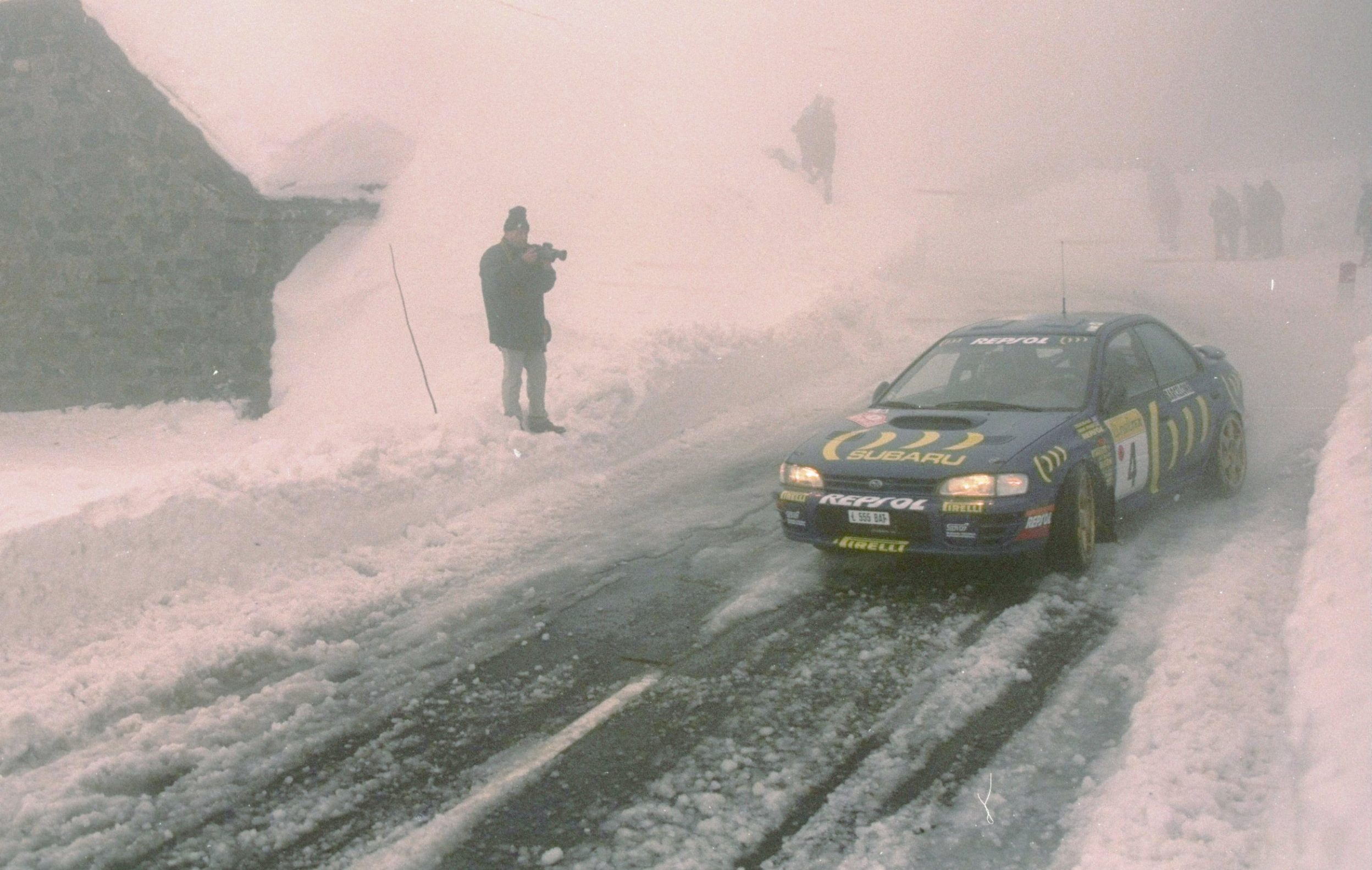 Jan 1995: Colin McRae and Derek Ringer of Great Britain in action in their Subaru Impreza during the Monte Carlo Rally in Monaco. McRae and Ringer retired from the rally after an accident. Mandatory Credit: Pascal Rondeau/Allsport