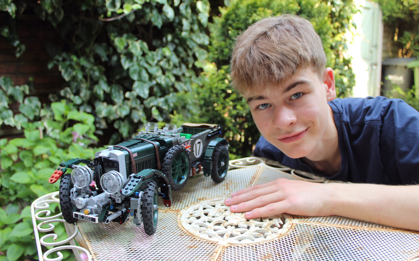 A teenager has created a Lego Bentley Blower