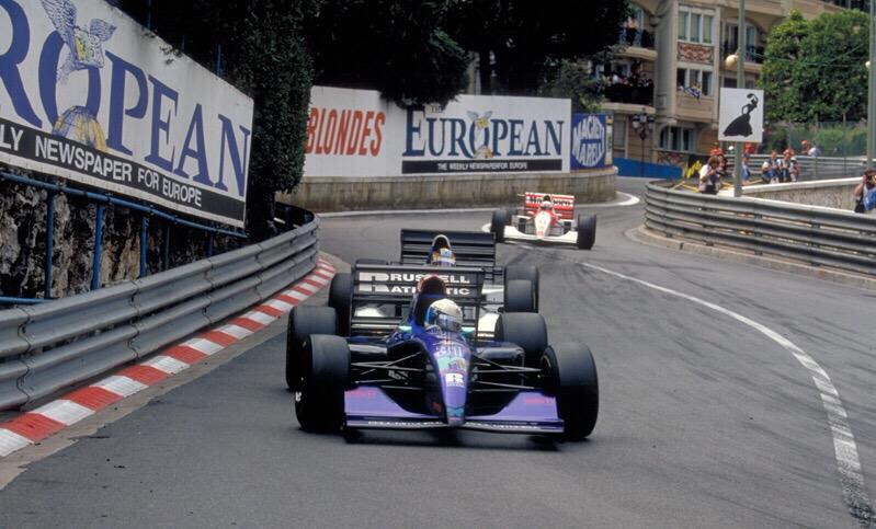 Brabham racing for Simtek at the 1994 Monaco Grand Prix. [image provided by David Brabham]