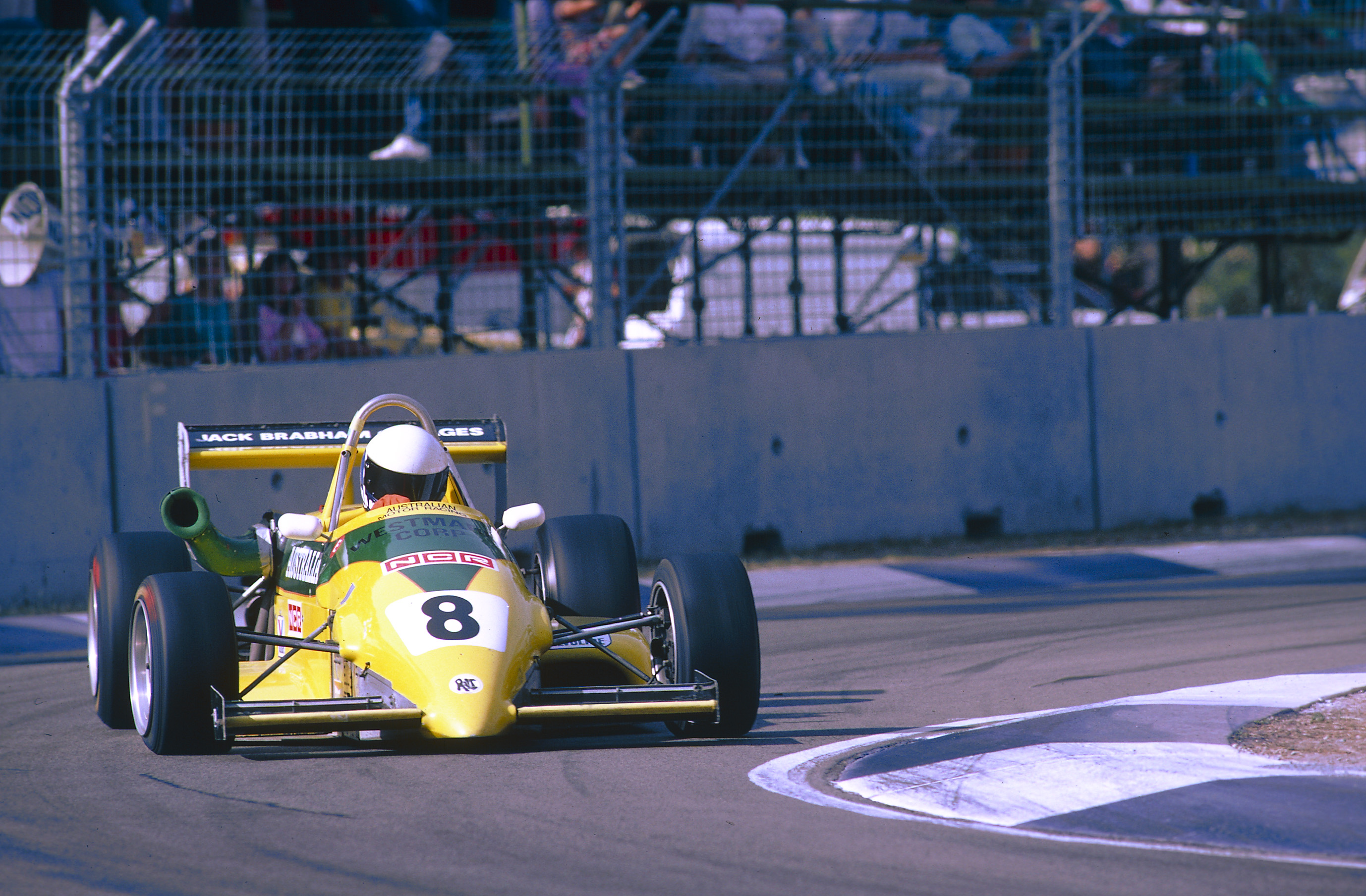 Brabham driving an F2 Ralt in Australia, 1987