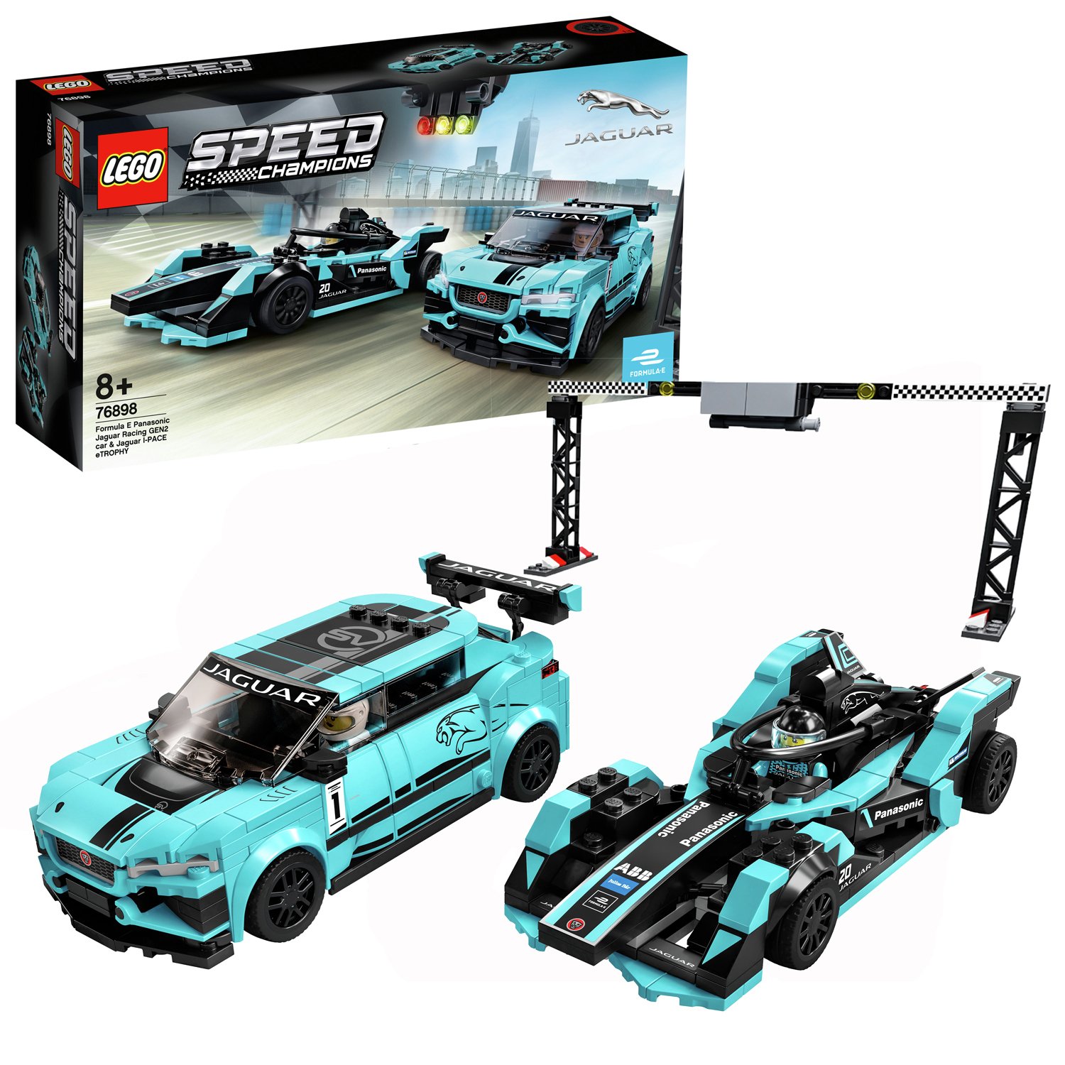 Lego Speed Champions Panasonic Jaguar Racing Cars Set