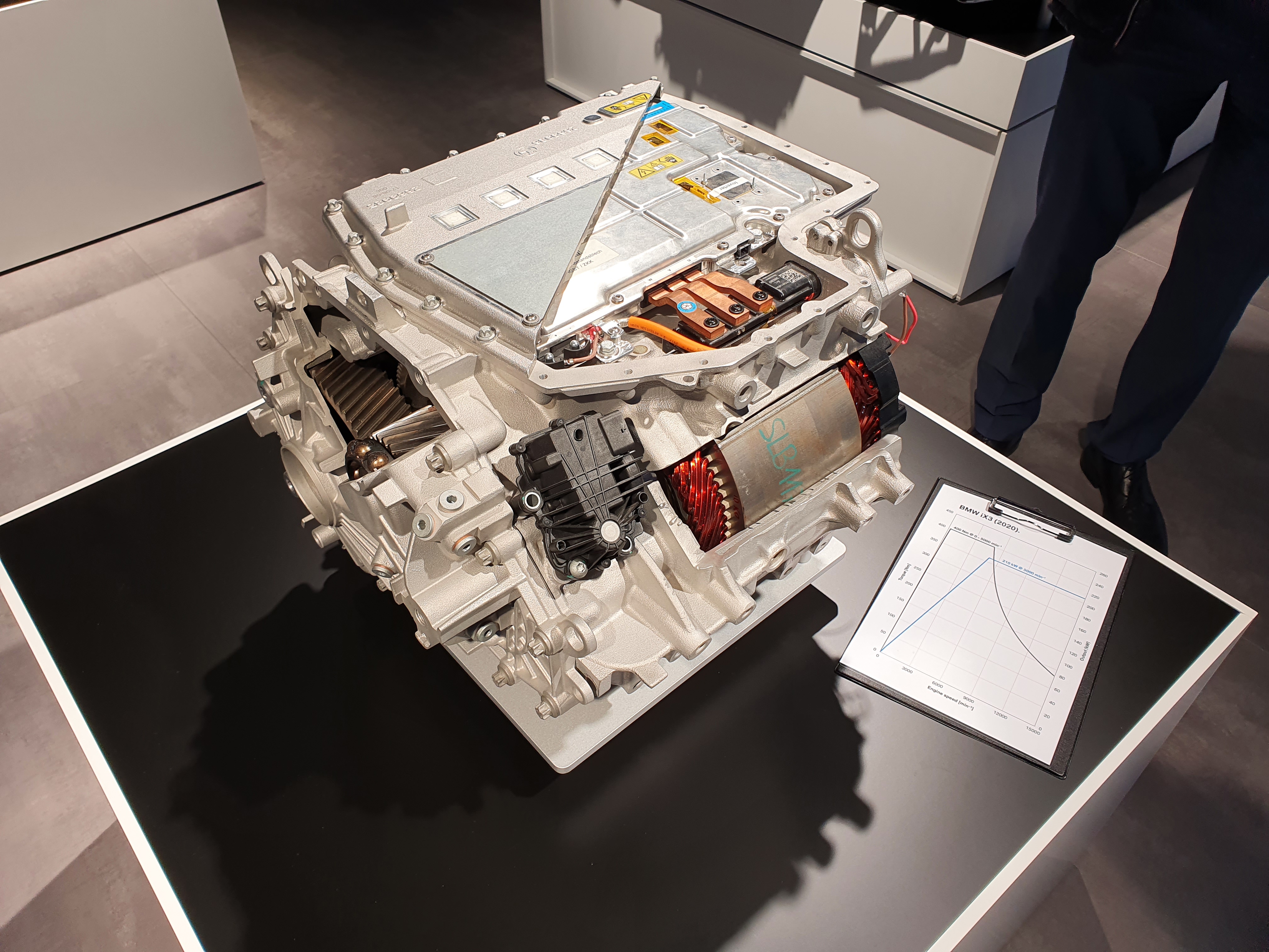 BMW iX3 electric motor cutaway - engineering