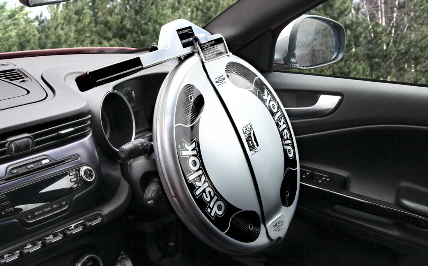 Heavy Duty Car Van Steering Wheel Lock High Security Anti Theft Twin Bar  Hook