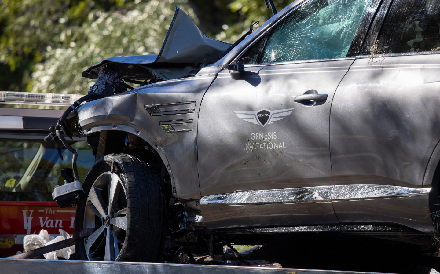 Tiger Woods "awake, responsive and recovering" after crashing Genesis SUV