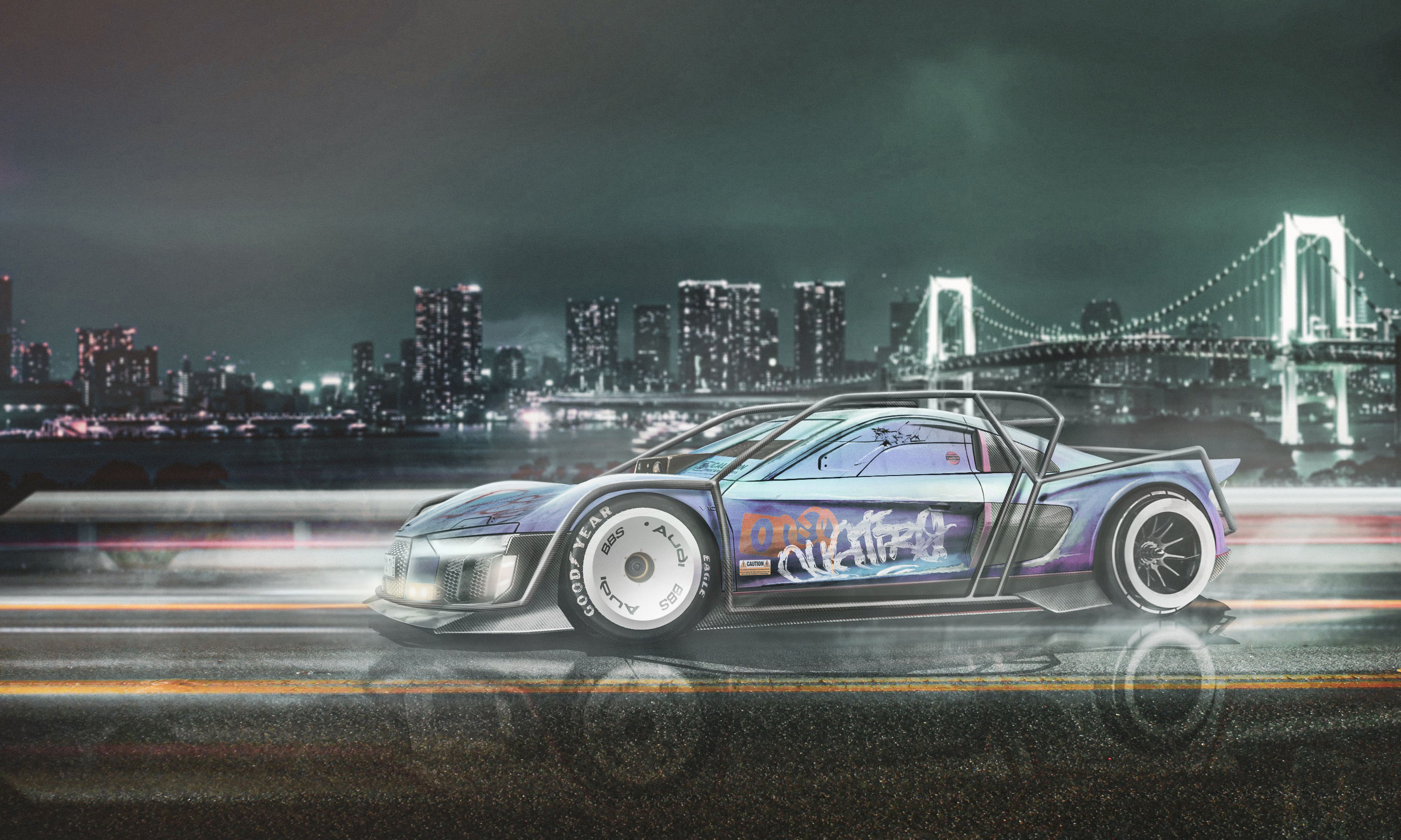 Everyday cars have been reimagined as Cyberpunk 2077 vehicles