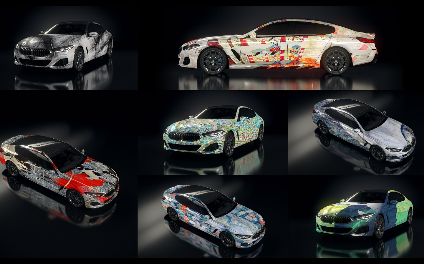 BMW projects AI-generated artwork onto car for ad campaign