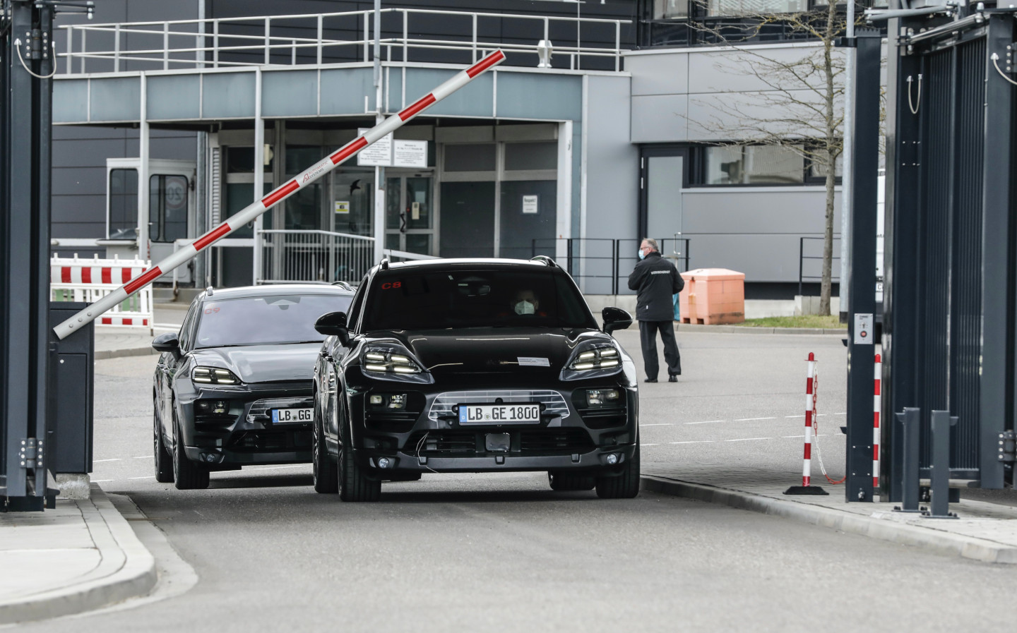 Electric Porsche Macan pictured on public roads