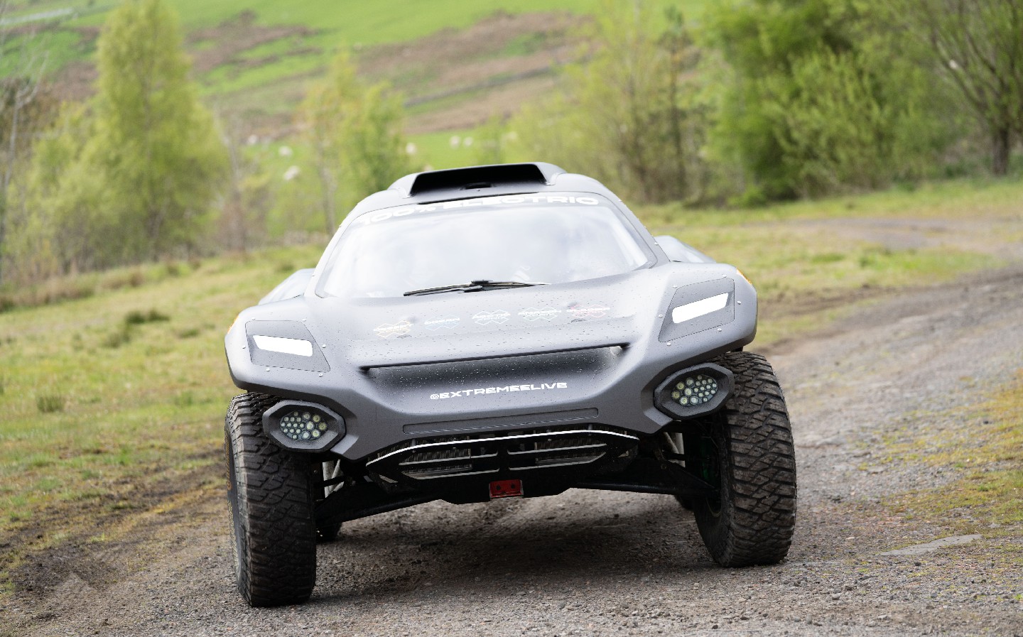 Prince William test drives Extreme E electric off-road racer