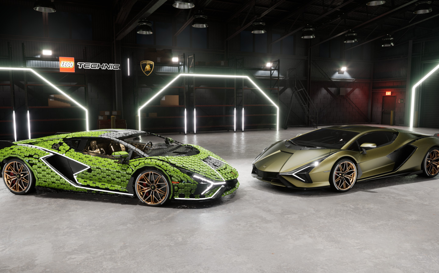 Lamborghini creates replica Sián from 400,000 Lego pieces