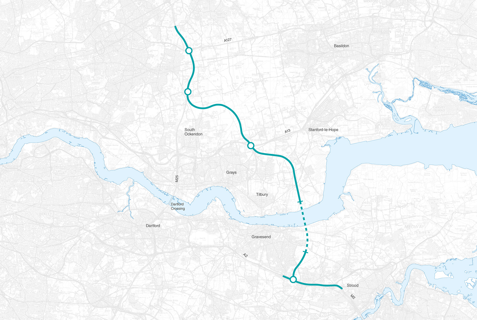 Lower Thames Crossing Route