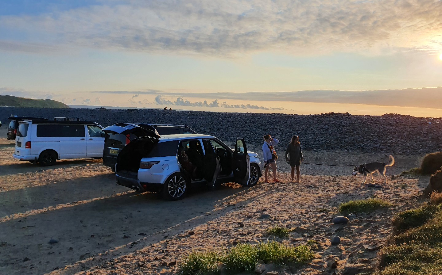 Range Rover Sport P400e plug-in hybrid 2020 beach sunset scene - long-term test review by Will Dron