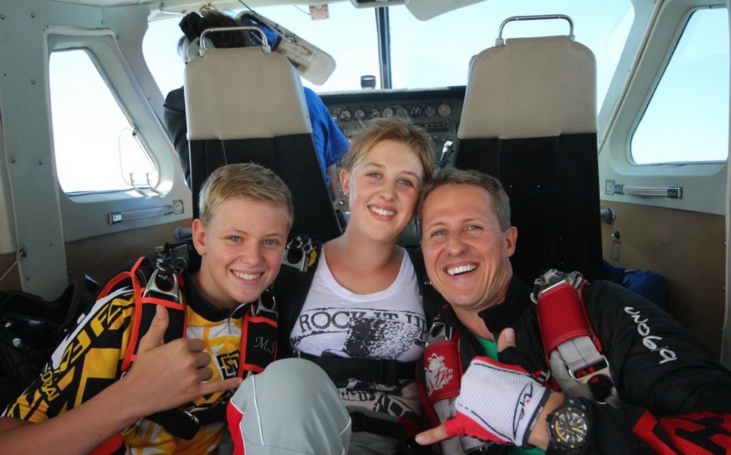 Michael Schumacher and family