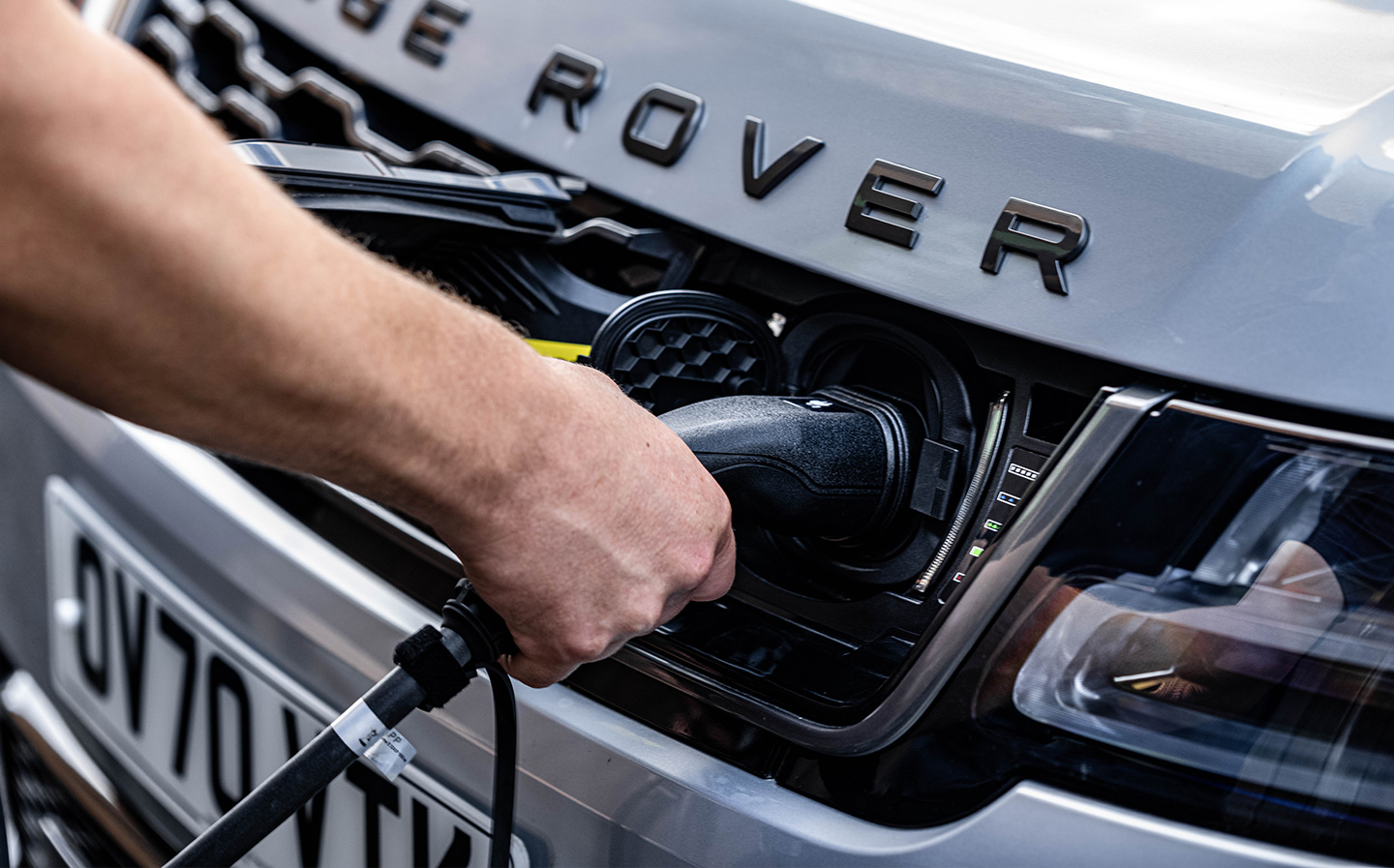 Charging - Long-term review of the 2020 Range Rover Sport P400e plug-in hybrid 4x4 by WIll Dron for Sunday Times Driving.co.uk
