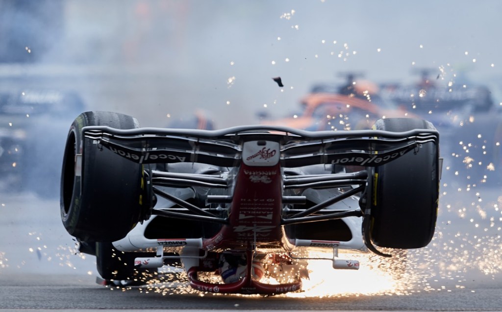 Zhou Guanyu Silverstone crash
