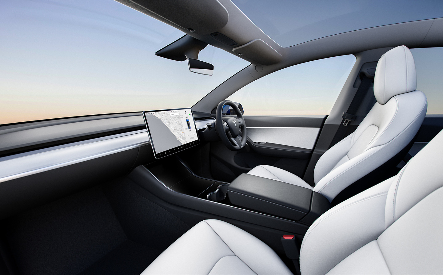 Tesla Model Y interior RHD