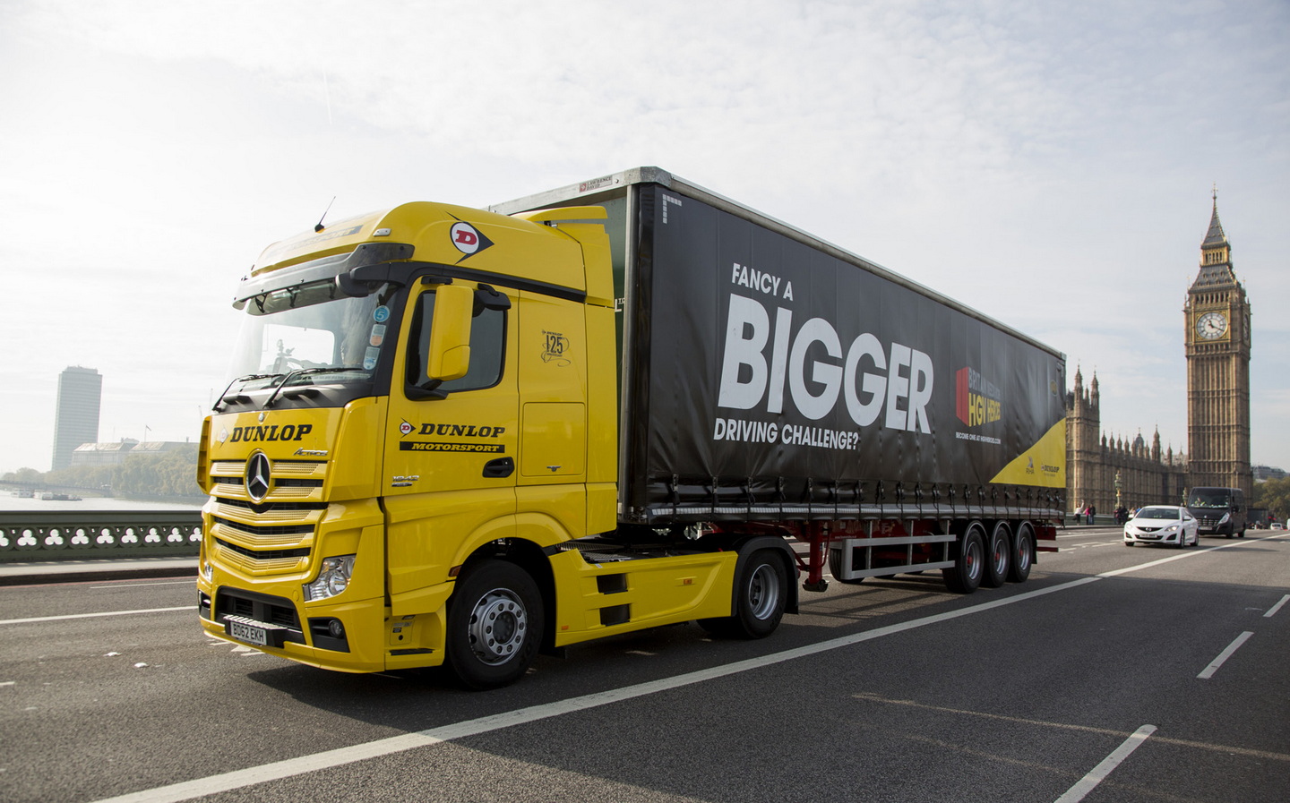 HGV being driven through London