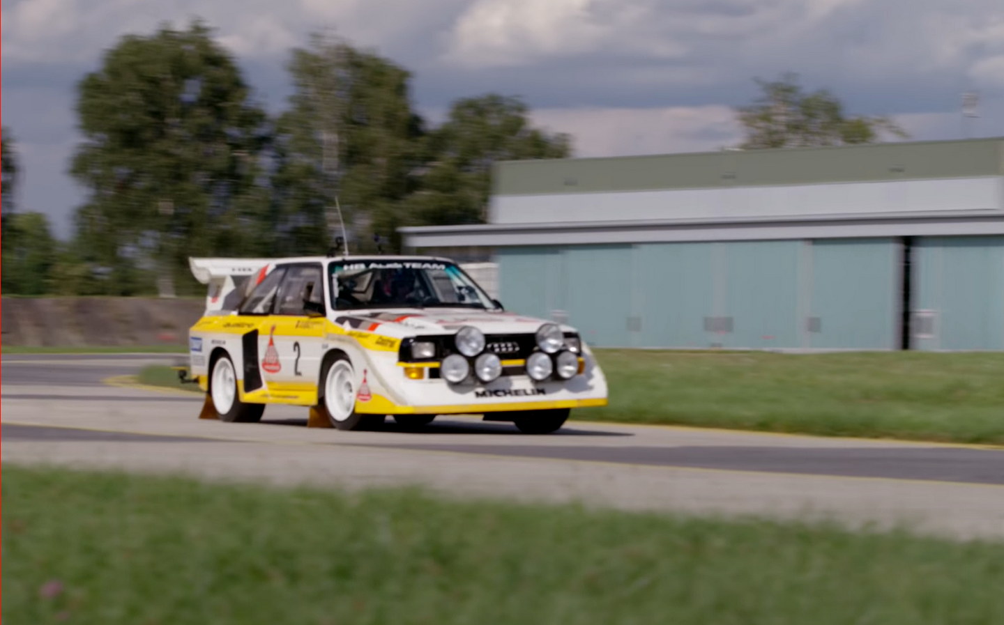 Ken Block at the wheel of the Audi Sport Quattro S1 E2