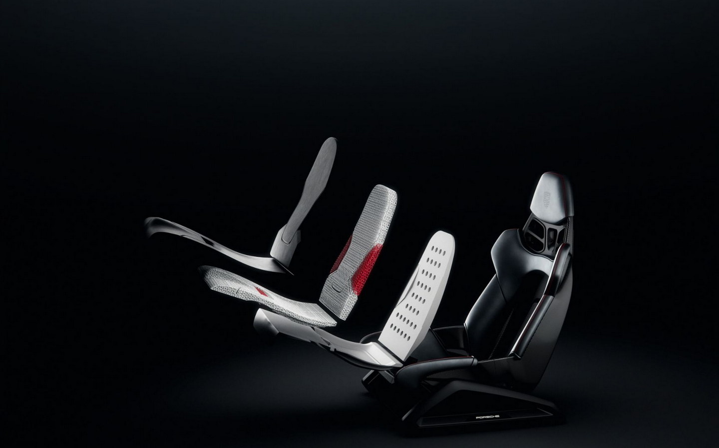 Porsche 3D-print bodyform full bucket seat