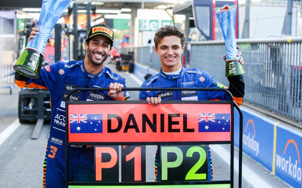 Daniel Ricciardo and Lando Norris, 2021 Italian GP