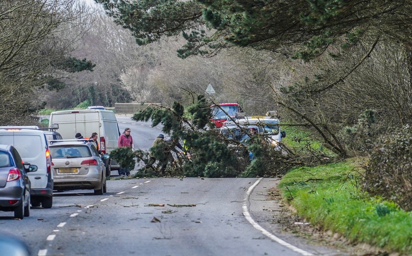 More disruption on UK roads as new storms follow Eunice and Franklin
