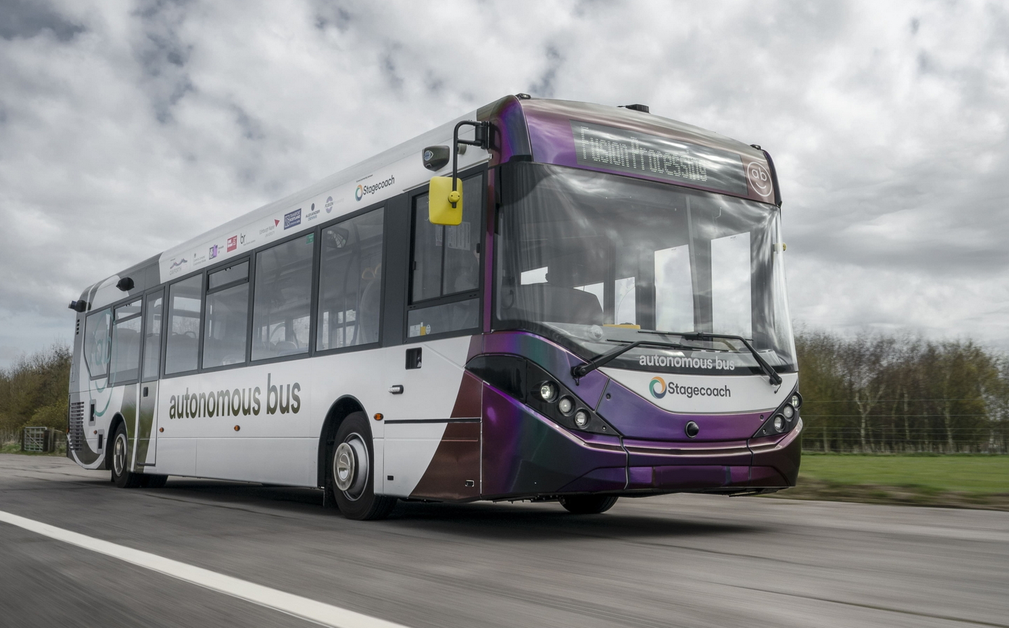 Autonomous bus begins testing in Scotland ahead of pilot service later in the summer