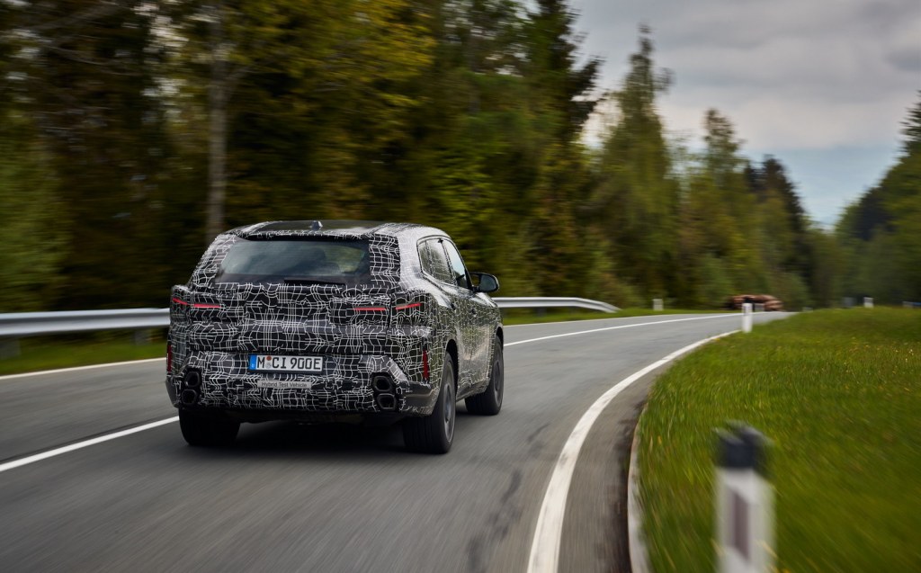 Pre-production prototype of the 2023 BMW XM