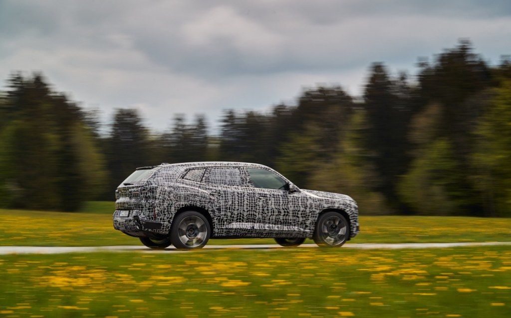 Pre-production prototype of the 2023 BMW XM