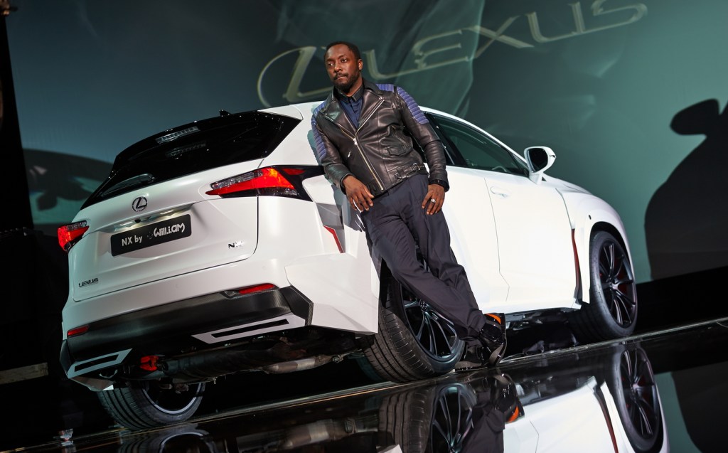 Will.i.am with his Lexus NX creation