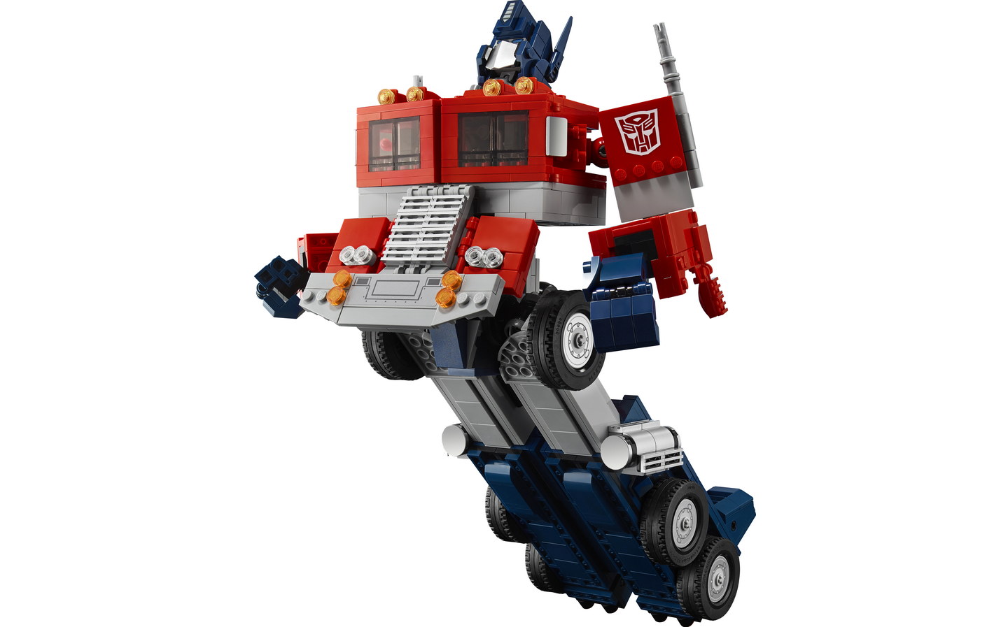 Lego Transformers Optimus Prime model actually transforms from robot to  truck