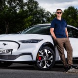 Will Dron with 2022 Ford Mustang Mach-E review car