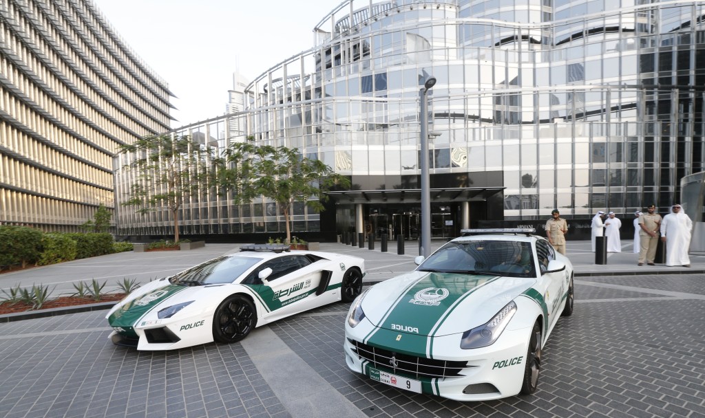 Dubai police cars