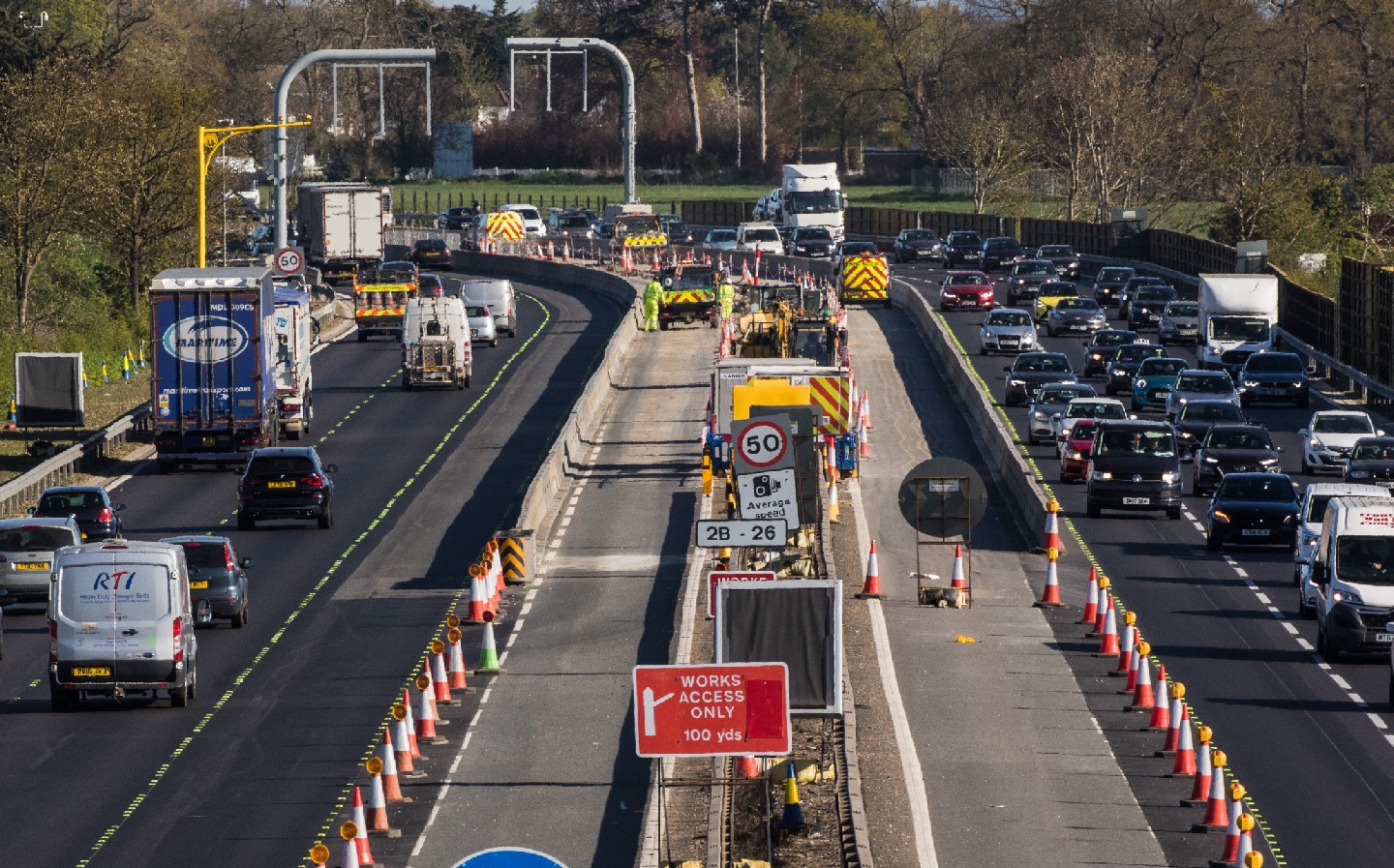 Smart motorway construction