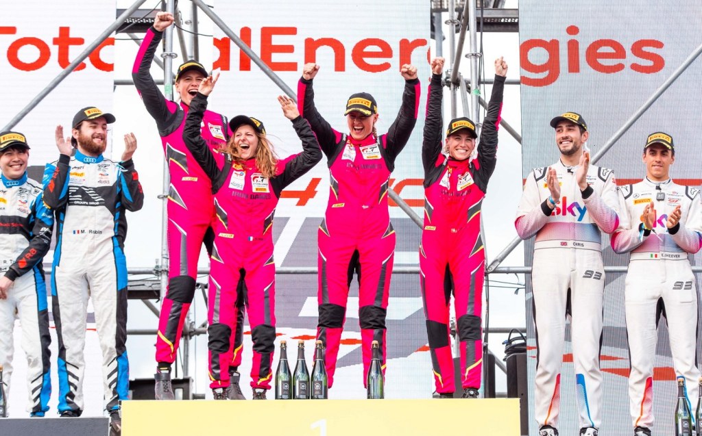 All-female Iron Dames take class win at 24 Hours of Spa endurance race