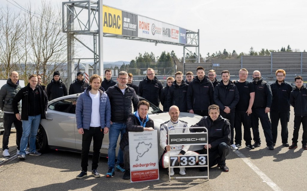 New Nürburgring record for the Porsche Taycan