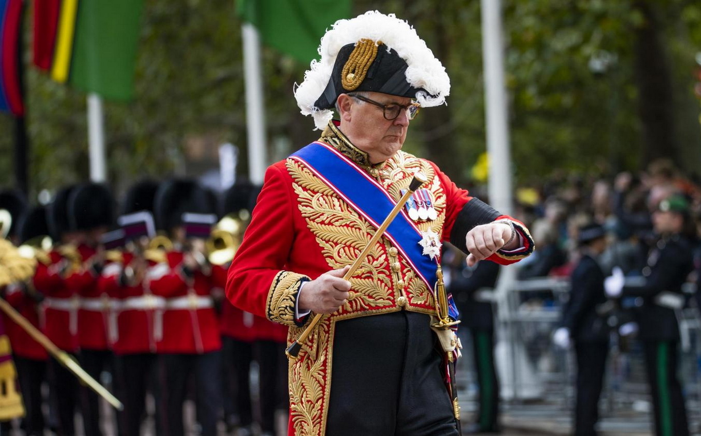 The Duke of Norfolk in the Queen’s funeral procession