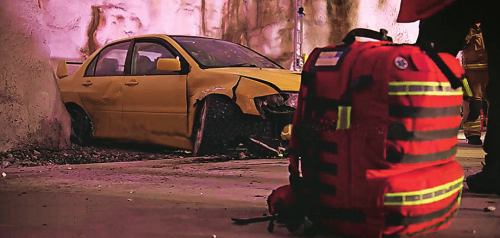 James May's Mitsubishi Lancer Evo after Norway crash during filming for The Grand Tour