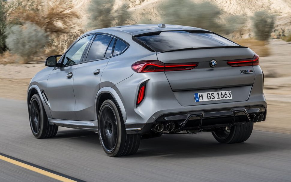 BMW X6 M driven, rear view