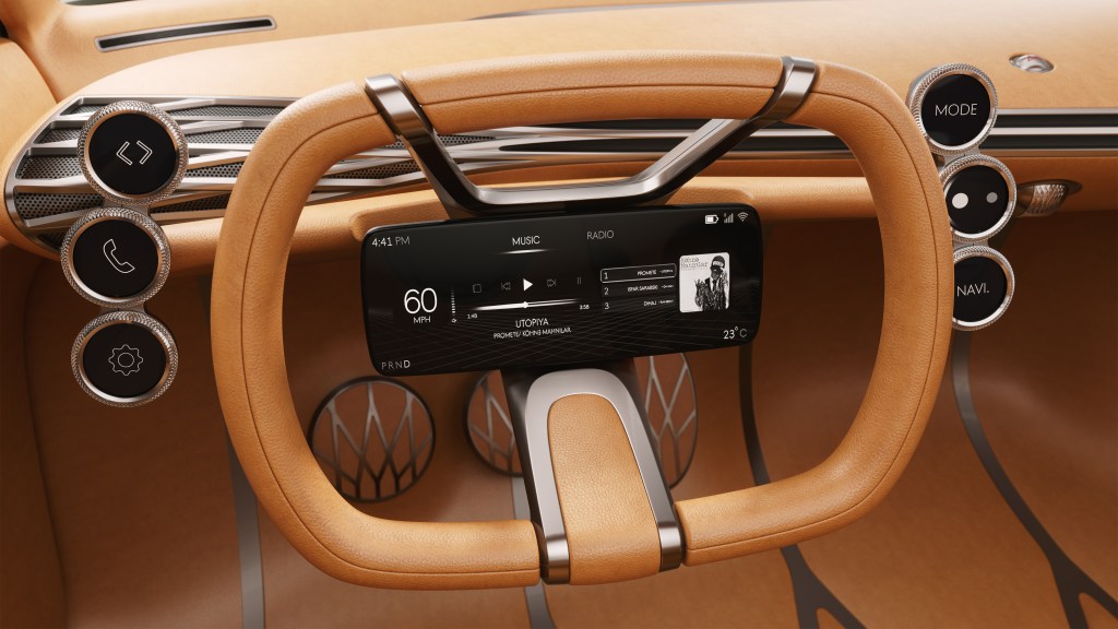 Genesis Mint concept steering wheel