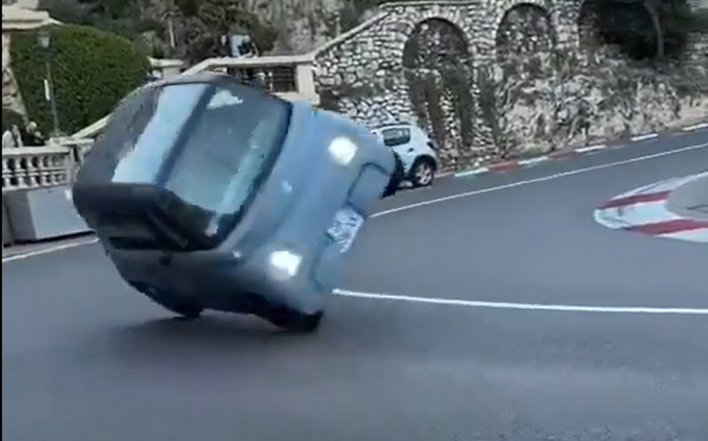 Citroën Ami crashed in Monaco