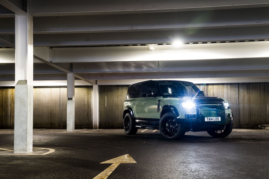 Talos Defender Delta static shot in underground car park