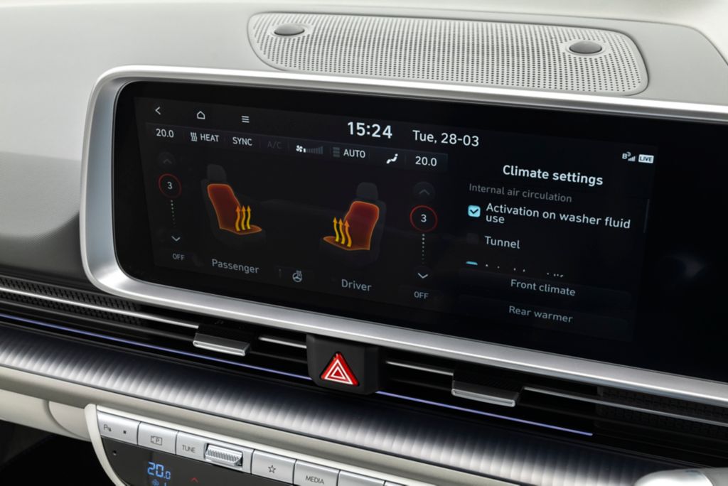 Hyundai Ioniq 6 climate settings