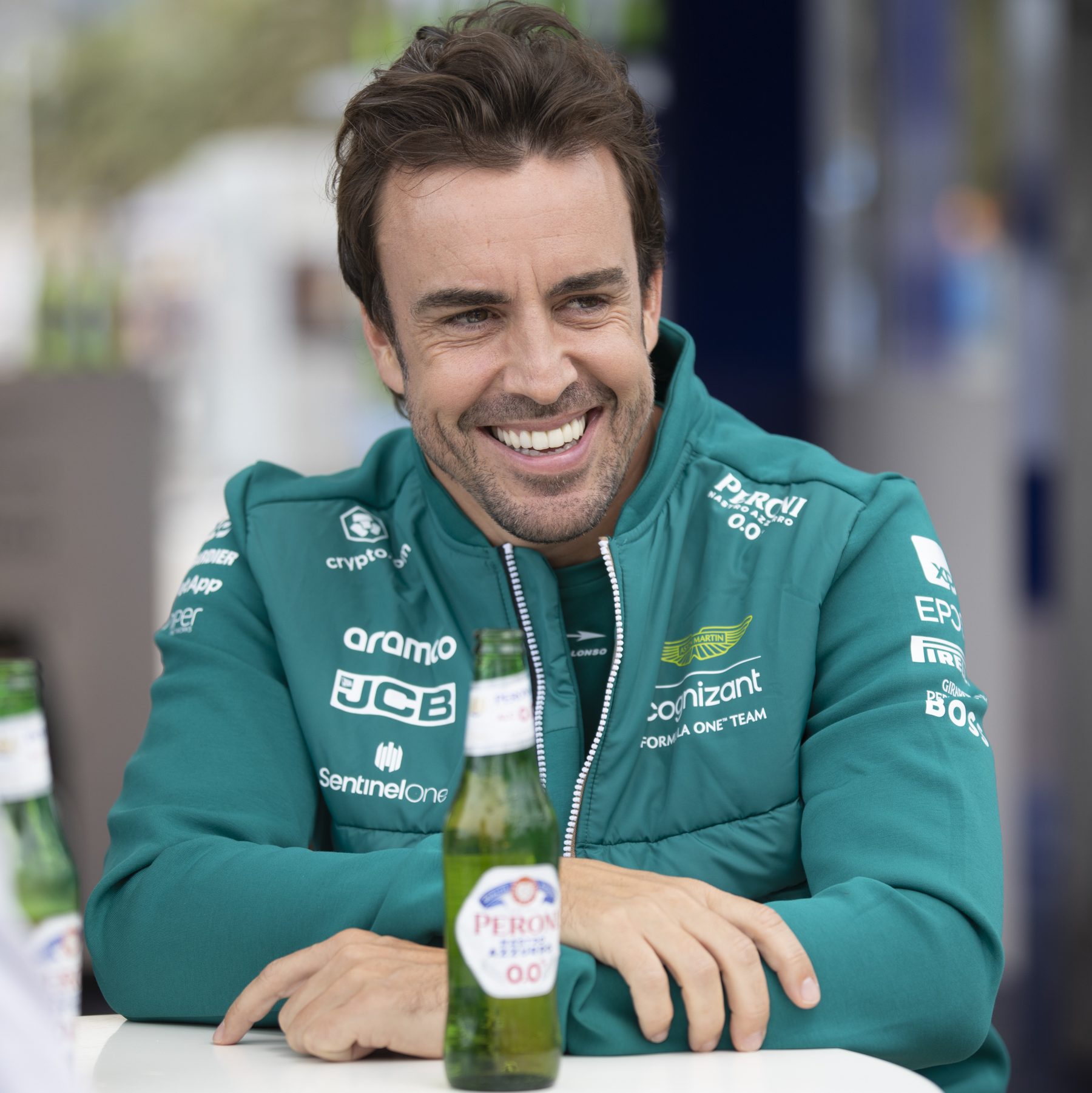 Aston Martin F1 driver Fernando Alonso ahead of the 2023 Spanish GP